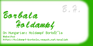 borbala holdampf business card